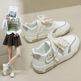 Breakj White Shoes Female 2024 New Summer Student Korean Version Casual Ins Trendy Platform Fashion Shoes