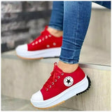 Breakj 2025 New Low-Top Single Shoes Women's Thick-Sled Round-Headed Canvas Shoes Pine Cream Soles With Large Women's