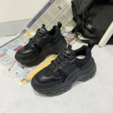 Chunky Sneakers Thick Bottom Platform Vulcanize Shoes Fashion Breathable Casual Running Shoe for Woman Female