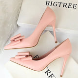 Shoes Bow Woman Pumps Sexy High Heels Shoes Women Stiletto Casual Women Heels Office Shoes Women Basic Pump Ladies