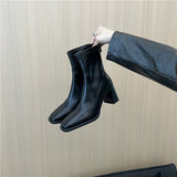 Breakj Thin Boots Girl Fairy 2025 New Coarse And Smoke Boots Net Red Fashion Chelsea Short