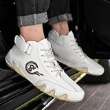 All-match Men Leather Casual Shoes Outdoor Quality Lace-up Male Footwear Winter Warm Lined Sneaker Comfort