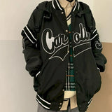 Coats Women Jacket High Street 2021 New Spring/autumn Korean Harajuku Port Style Baseball Uniform Couple Loose Bf