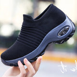 Women Sneakers Running Shoes Sports Shoes Breathable Mesh Comfortable Platform Shoes Air Cushion Sneaker