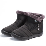 Short Boots Women Ankle Boots Cotton Fabric Femmes Bottes Plush Shoes Ladies Booties Waterproof Shoes Botas