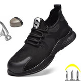 Shoes Ankle Boots Breathable Work Safety Shoe With Steel Toe Cap Kevlar Midsole Puncture-proof High Quality Working