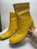 Breakj New Split Toe Show Thin Thick With High Heel Fashion Minority Low Sleeve Large Size Women's Boots Women's