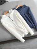 hooded sweater Pullovers Women winter autumn thick chic 2021 loose sweater for women thick warm
