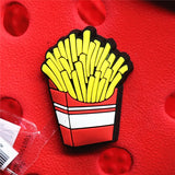 Cute Food Donuts Popcorn Omelette Shoes Decoration Accessories Original Jibz for Croc Charms for Shoes Bracelets Kids