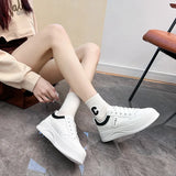 Breakj Spring Small White Shoes New Korean Ins Schoolgirls Heighten Platform Sports Shoes Casual Shoes