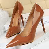 Shoes Patent Leather Shoes Woman Pumps High Heels Stiletto Heels 10.5 Cm Red Wedding Shoes Bridal Shoes Women Heels