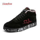 Red Winter Sneakers Women Snow Boots Man Warm Ankle Boots 2020 Plush Fur Sport Shoes Woman Botines Mujer Big Size