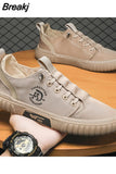 Men's Sneakers Canvas Breathable Casual Shoes Men's Slip on Walking Flats That's Shoes Vulcanized Shoes Fashion Men's