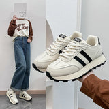 Breakj Korean Version Low Help Dad Shoes Female Spring 2025 New Breathable Student Sports Heighten Casual Shoes