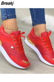 Women Sneakers 2023 New Fashion Lace Up Ladies Casual Flats Outdoor Running Walking Shoes Comfortable Female