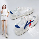 Breakj 2025 New Korean Version Ins Breathable Small White Shoes Women's Low Top Casual Board Shoes Platform Platform Shoes Women HB