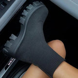 Women Boots White Black Platform Botas Mujer 2022 New Winter Boots Shoes For Women Heels Platform Shoes Short Ankle Boots