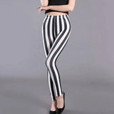 Female Fitness Leggings Women Print Plaid Leggings Lady Sexy Slim Pencil Pants Push Up Elastic Waist