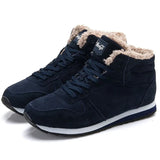Women Boots Couple Winter Boots Plus Size Winter Shoes Women Ankle Boots Lace-Up Botas De Mujer Flat Winter Sneakers