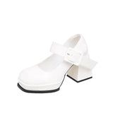 Breakj Heel Mary Jane Shoes Women 2023 Spring Autumn New Thick Heel Women's Shoes With Small Leather Shoes Women's Fashion
