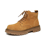 Breakj Boomen British Mid Side Side Zipper Workshoes Fashion Fall Winter Pigskin Rhubarb Boots