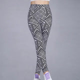 Women's Sports Pants Fitness Gym Legging Print Running Sexy Elastic Workout Leggins Pus Size