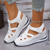 Breakj Size Sandals Spring 2025 New Slope O Rome Velcro Women's Shoes Platform Casual