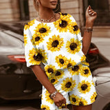 Dye Print Basic Two Piece Set Women Casual T-shirt And Shorts Outfits lounge Wear Summer Jogging Female Biker