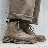 Breakj Boots Fall 2024 New Vintage Overalls Western Lovers Platform Increased Hot Style Ankle Boots