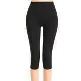 Workout Women Leggings Summer Balck Jegging High Waist Elastic Capri Fitness Legging Mujer