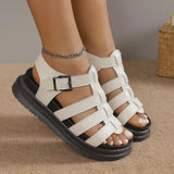 Breakj 2025 New Mother Cool Shoes Summer Casual Soft Soles Anti-Slip Roman Explosion Fashion Women's
