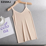 summer Women o-neck Knitted tank top baisc camis casual Sleeveless vest Female slim tanks short