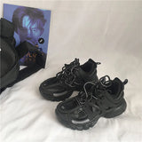 Male Dad Shoes 2021 Adult Platform Trainers Stylish Casual Chunky Sneakers For Women Men White Sport Thick Sole