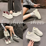 Breakj New Sports Shoes Women's Board Shoes Solid Color Ins Tide Shoes Hot Style Four Seasons Regular College Wind Small