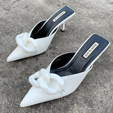 Women Slippers Summer Stiletto Pointed Sandals And Slippers To Wear Fashionable High Heels Sandals