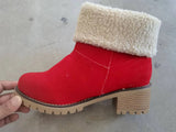 Breakj Boots New Autumn And Winter Plus Velvet Warm Two Wear Women's Boots Thick Heel Middle Boots Large Size Snow Boots