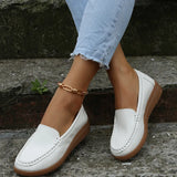 Breakj Large-Size New Bean Shoes Women's 2025 Summer Round Head Flat Simple Casual Mother Shoes Lefu