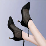 Breakj Hollow Cool Boots 2023 Spring And Summer New Mesh And Short Boots Tips High Help