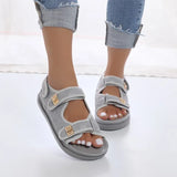 Breakj Thick-Bottomed Magic Sandals Women's Small Fragrant Pine Pastry Bottom One-Character Beach