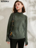 Winter basic oversize thick Sweater pullovers Women 2021 LOOSE needle twist sweater pullovers female Long