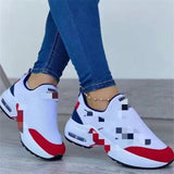 Breakj New Fall 2024 Plus-Size Round Head Thick Bottom Fly Woven Letters Embroidered Color Casual
