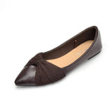 Summer Women Flat Shoes PU Leather Pointed Toe Sexy Ballet Flats Shoes Ladies Solid Boat Shoes Black Brown Classic Hot