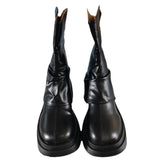 Women's Boots Autumn / Winter 2024 New Thick Heel Thick Bottom Thin Boots Middle Leg Boots Women Show Thin Ankle