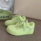 Breakj Color Small White Shoes Women's Board Shoes Comfortable Platform Small Clear Fresh Air Fashion Joker College Style Lovers
