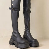 Breakj 2025 Autumn And Winter New Small Martin Boots Women Net Red Knight Boots Over The Knee Long Boots Thick Skin Skin Skin