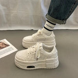 Womens Trainers Sneakers Mesh Platform Woman-shoes Running Breathable 2023 Casual Thick Sole Roses Fashion Spring Solid