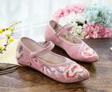 Breakj Shoes Single Shoes Jacquard Cotton Embroidered Cloth Shoes Spring And Autumn Style Daily Cheongsam Women's Singles
