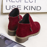 Breakj Women's Shoes 2023 Autumn And Winter New Frosted Women's Boots Short Boots British Martin Boots Women Fashion Thick And Thick Bottom Tide Cotton