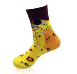 Cotton Socks Funny Oil Painting Fashion Happy Socks Night Winter Male Female Colorful Print Van Gogh Art Sock one