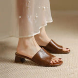 Slipper Woman's Toe Drag-Out Heel With Rome Cool Summer Wear Comfortable